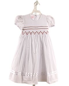 CAROUSELWEAR  WHITE   SMOCKED DRESS