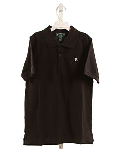 BROOKS BROTHERS  BLACK KNIT   KNIT SS SHIRT