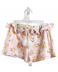 BELLA BLISS  PINK  PRINT  SHORTS WITH RUFFLE