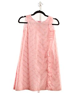FUNTASIA TOO  PINK  FLORAL EMBROIDERED DRESS WITH RUFFLE