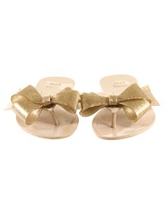 MINI MELISSA GOLD FLIP FLOPS  *VGU SIZE CHILD 2