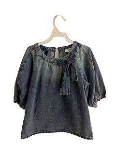 A LOVES A  CHAMBRAY    SHIRT-SS WITH BOW