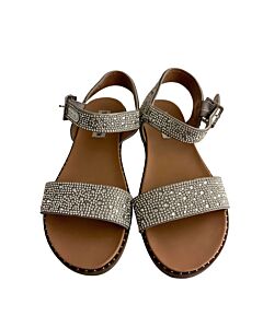 STEVE MADDEN SILVER SANDALS  *EUC SIZE CHILD 4