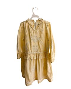 ZARA  YELLOW   EMBROIDERED DRESS