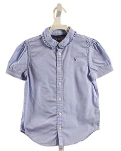 POLO BY RALPH LAUREN  CHAMBRAY    DRESS SHIRT WITH RUFFLE