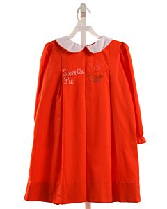 THE PROPER PEONY  ORANGE   EMBROIDERED DRESS