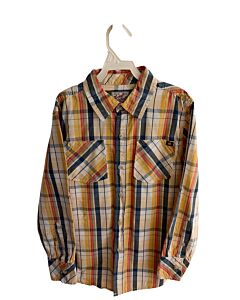 LUCKY BRAND  YELLOW  PLAID  DRESS SHIRT