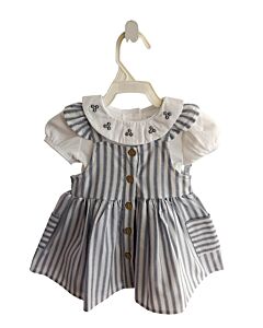 TAHARI  BLUE  STRIPED  DRESS