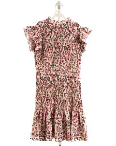 FRENCH CONNECTION  PINK  FLORAL SMOCKED DRESS
