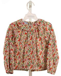 BELLA BLISS  RED  FLORAL  SHIRT-LS