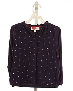 MINI BODEN  BLUE   PRINTED DESIGN KNIT LS SHIRT