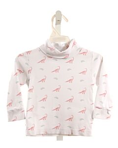 LITTLE ENGLISH  WHITE   PRINTED DESIGN KNIT LS SHIRT