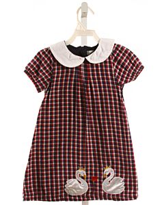 LILLY + SID  RED  PLAID  DRESS