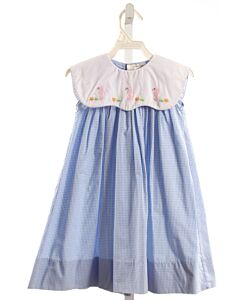 ROSALINA  BLUE  GINGHAM  DRESS