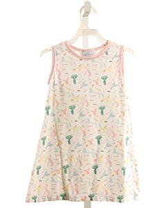 JAMES & LOTTIE  WHITE KNIT  PRINTED DESIGN KNIT DRESS