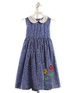 BETH TERELL  BLUE  POLKA DOT  DRESS