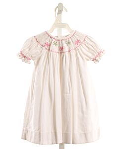 CASTLES & CROWNS  WHITE CORDUROY  SMOCKED DRESS