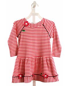 FLORENCE EISEMAN  PINK KNIT STRIPED  DRESS