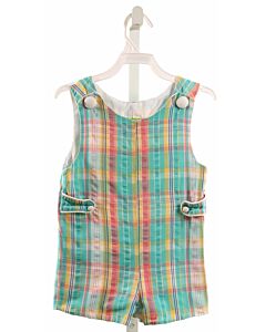 STELLYBELLY  AQUA SEERSUCKER PLAID  JON JON