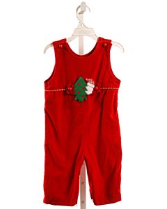 FUNTASIA TOO  RED CORDUROY  APPLIQUED LONGALL