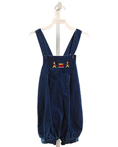 NO TAG  BLUE VELVET  EMBROIDERED LONGALL