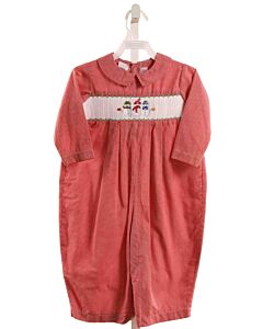 BETTI TERRELL  RED  GINGHAM SMOCKED ROMPER