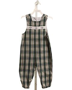 CHABRE  GREEN  PLAID EMBROIDERED LONGALL
