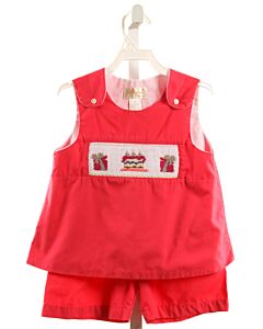 ROSALINA  HOT PINK   SMOCKED 2-PIECE OUTFIT