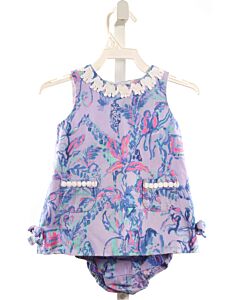 LILLY PULITZER  PURPLE  FLORAL  2-PIECE OUTFIT