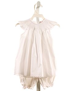 SOPHIE DESS  WHITE   SMOCKED 2-PIECE OUTFIT