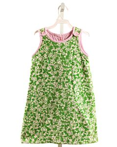 LILLY PULITZER  GREEN CORDUROY FLORAL  DRESS