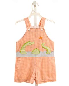 FUNTASIA TOO  ORANGE  GINGHAM APPLIQUED JON JON