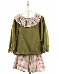 THE OAKS APPAREL   GREEN    2-PIECE OUTFIT WITH RUFFLE