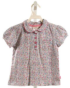 JOJO MAMAN BEBE  PINK  FLORAL  KNIT SS SHIRT