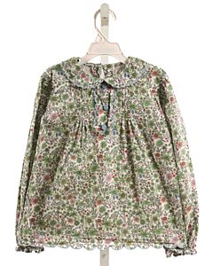 BELLA BLISS  GREEN  FLORAL  DRESS SHIRT