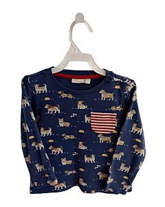 JOJO MAMAN BEBE  BLUE    KNIT LS SHIRT