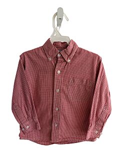BELLA BLISS  RED  GINGHAM  DRESS SHIRT