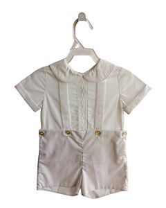 SNIPS N' SNAILS  WHITE   EMBROIDERED 2-PIECE DRESSY OUTFIT