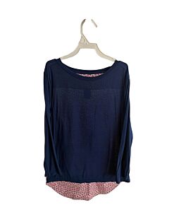 BELLA BLISS  NAVY    KNIT LS SHIRT