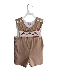ORIENT EXPRESSED  BROWN  GINGHAM SMOCKED JON JON