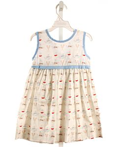 GRACE & JAMES  WHITE   PRINTED DESIGN DRESS