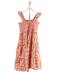 ROBERTA ROLLER RABBIT  ORANGE   PRINTED DESIGN DRESS