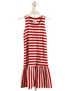 FLORENCE EISEMAN  RED  STRIPED  KNIT DRESS