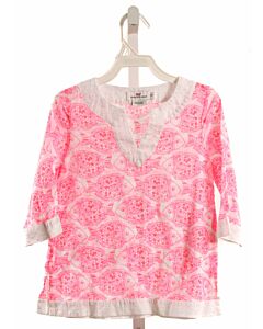 VINEYARD VINES  PINK SWISS DOT  PRINTED DESIGN COVER UP