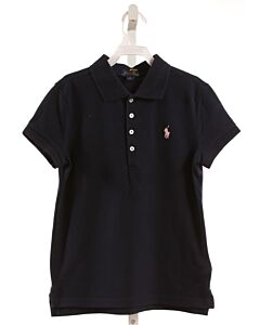 POLO BY RALPH LAUREN  BLUE PIQUE   KNIT SS SHIRT
