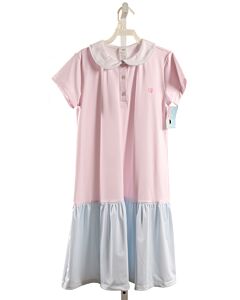 SET BY LULLABY SET  PINK  GINGHAM  KNIT DRESS
