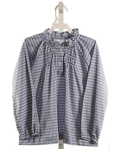 LITTLE ENGLISH  BLUE  GINGHAM  SHIRT-LS
