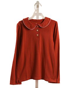 CPC  ORANGE    KNIT LS SHIRT WITH RIC RAC