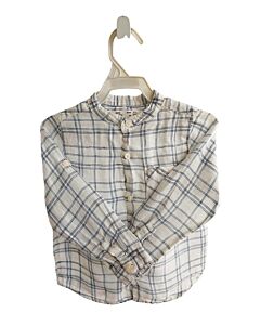 ZARA  BLUE  PLAID  DRESS SHIRT