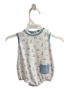 MAGNOLIA BABY  BLUE  POLKA DOT  KNIT BUBBLE